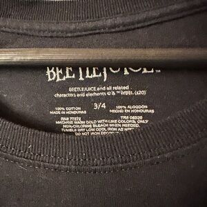 Beetlejuice Black Graphic Tee